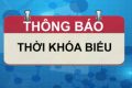 Thời khóa biểu( Thực hiện từ tuần 19 – tuần 22 )
